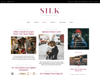 Silk Fashion Blogging Theme