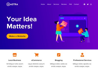 Astra Theme WordPress Website