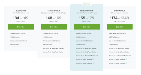 WordPress Cryptocurrency Theme Pricing