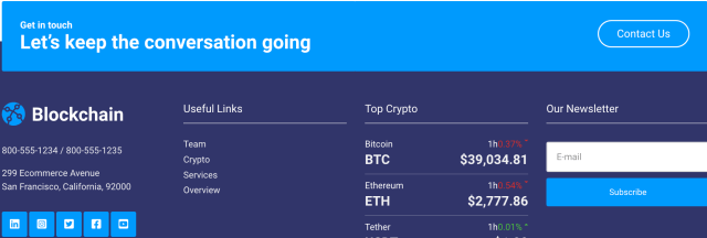 WordPress Cryptocurrency Theme features